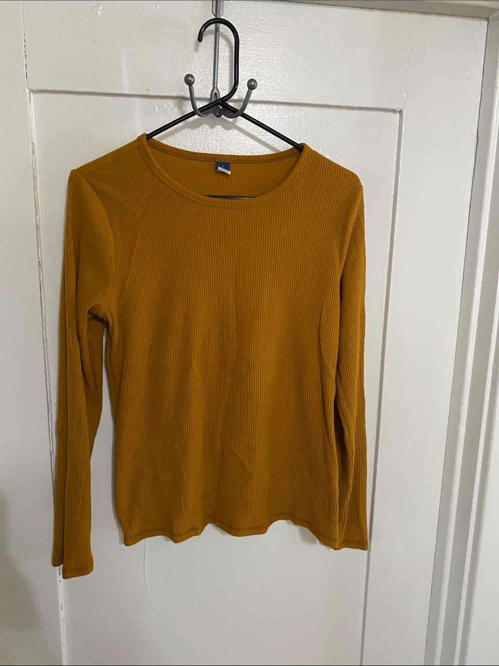 Old Navy Ribbed Long Sleeve Tee - Mustard